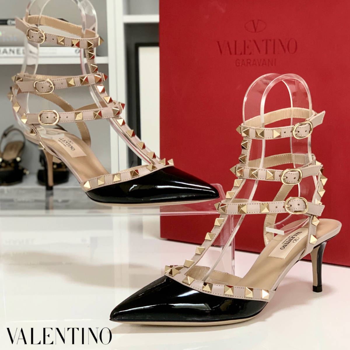 VALENTINO ヴァレンティノ ブラウン フラット 本革 サンダル36.5-