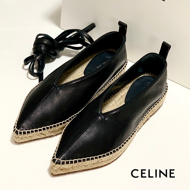 美品!CÉLINE エスパドリーユ/サイズ37/キャラメル | www.atmanviaggi.it
