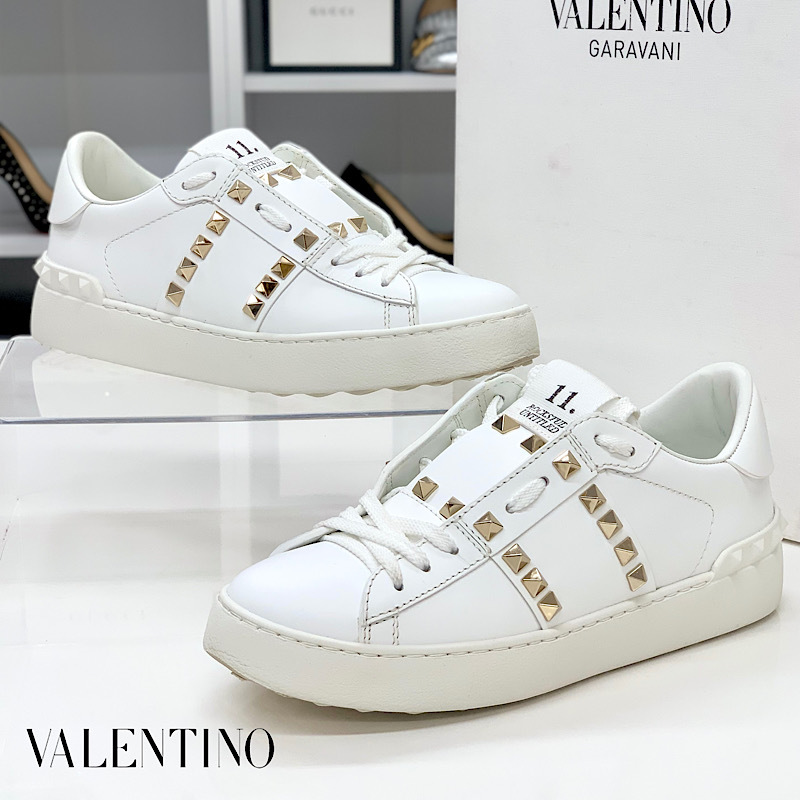 限定Ｗ特典付属 美品Valentino ロックスタッズスニーカー 38サイズ