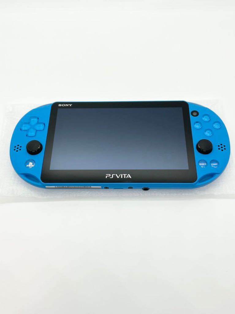 【新品同様】PlayStation Vita PCH-2000 Wi-Fiモデル アクアブルー バージョン3.60