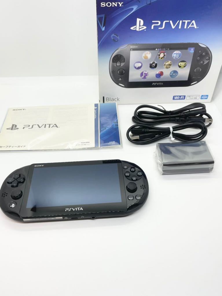 最安値テレビゲーム非常に高い品質 【美品】PS Vita ブラック Wi-Fiモデル PCH-2000