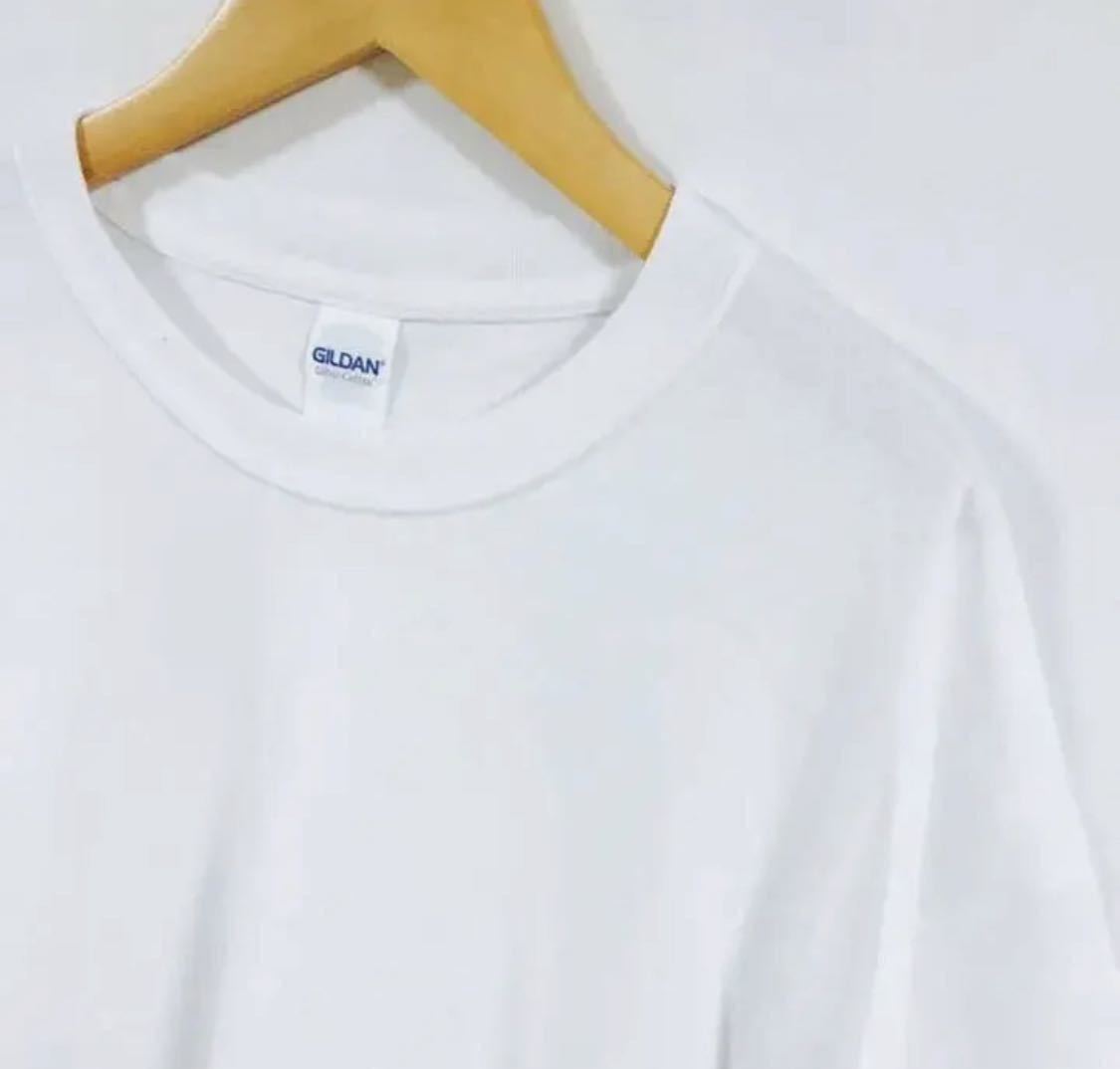 新品 ギルダン 無地半袖Tシャツ 重ね着 インナー レイヤード 白 ホワイト 3XL 3枚セット_画像4