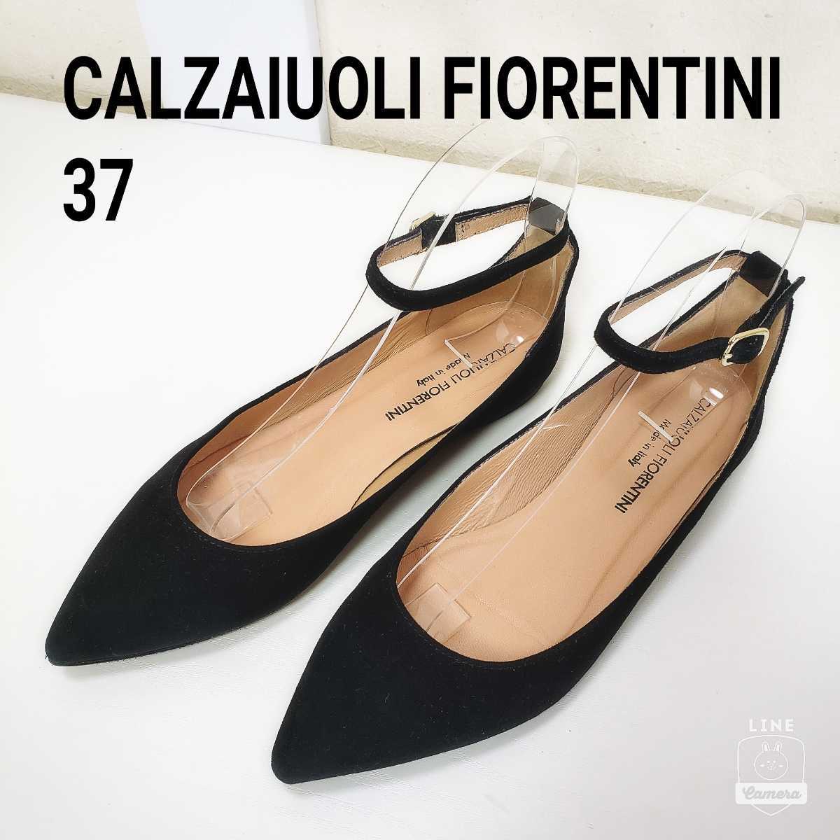 未使用 カルツァイウォーリフィオレンティーニ レオパード柄フラットシューズ 美品 CALZAIUOLI FIORENTINI カルツァイウォーリ フィオ