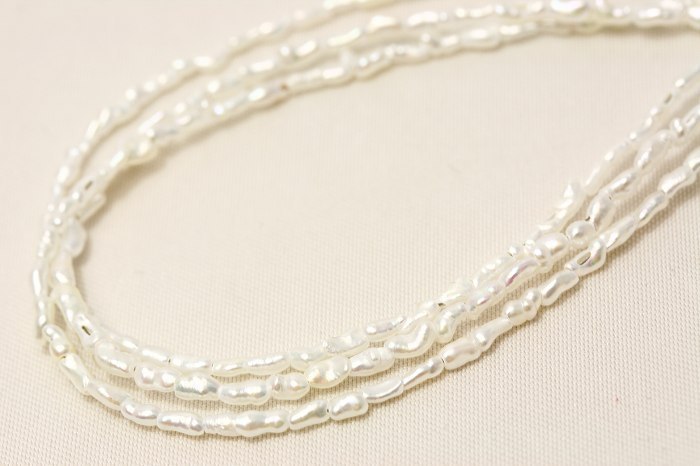 ヤフオク! - アコヤ真珠パール3連ネックレス ケシ 2.0-3.0mm