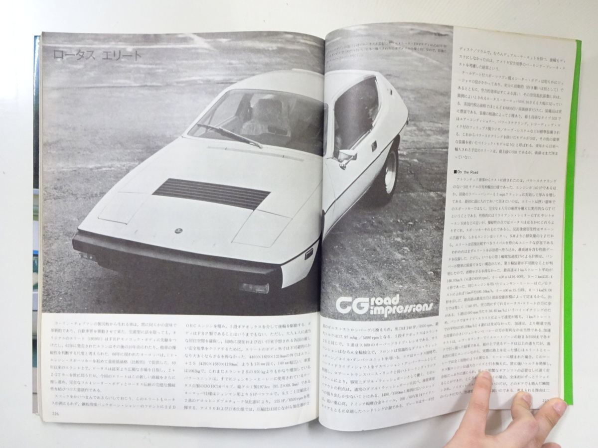 F1G CAR графика /1974/ROAD TEST Lotus Elite 