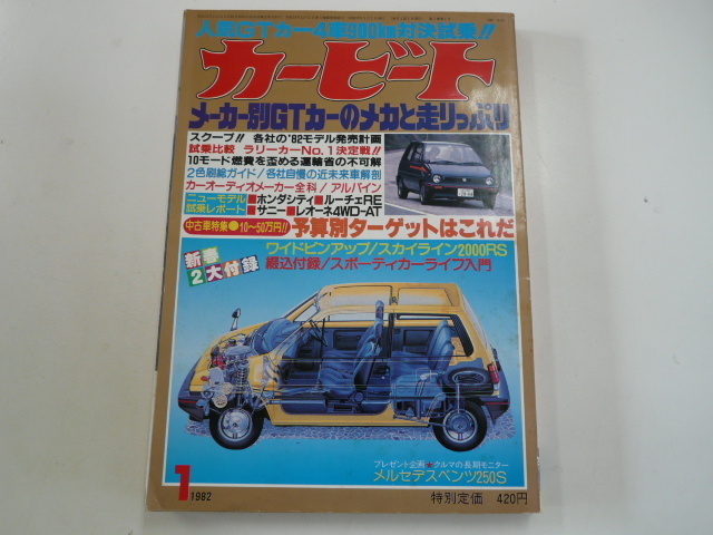 カービート/1982-1月号/メーカー別GTカーのメカと走りっぷり