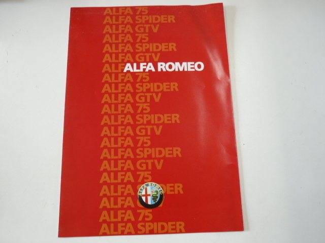  Alpha Romeo pamphlet * foreign book * overseas edition 