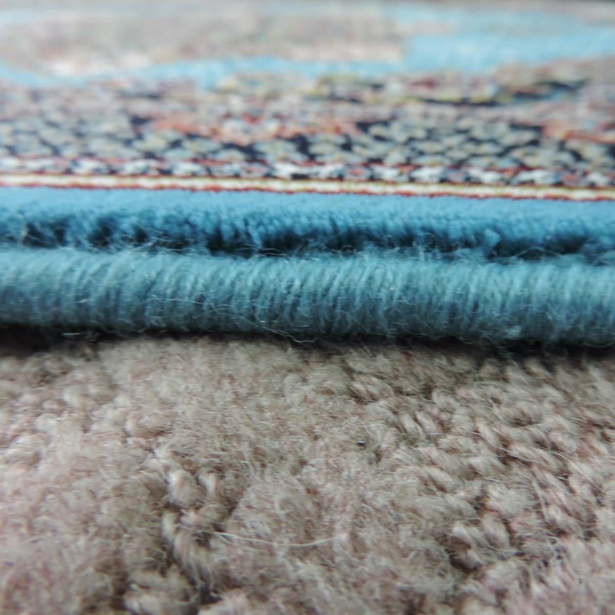 100万ノット/豪華な色柄ペルシャ柄絨毯 玄関マット カーペット ラグ 高密度 ウィルトン 織り ペルシャ絨毯の本場 イラン産