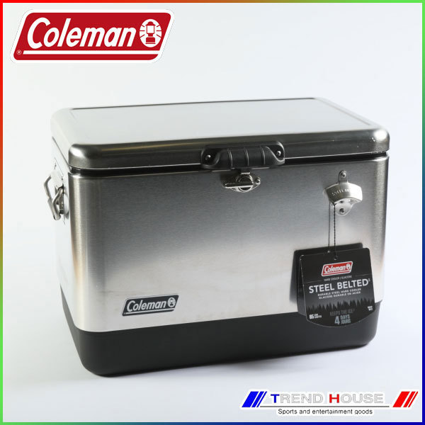 ［日本未発売カラー］コールマン COLEMAN 54QT リユニオン スチール ベルテッド クーラ / 54QT REUNION STEEL BELTED COOLERの画像1