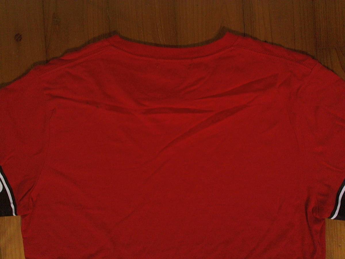 ★ウィゴー★WEGO★袖プリント コットン半袖Tシャツ M 赤 レッド_画像8