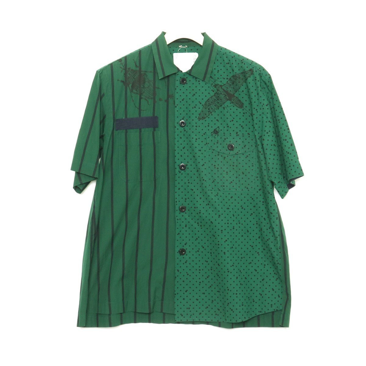ドクターウー サカイ DR.WOO × SACAI 19SS ストライプ ドット 半袖