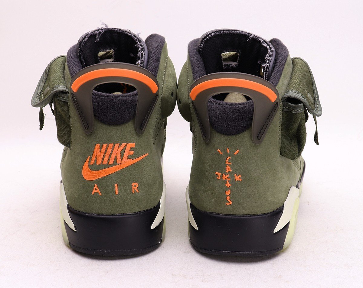 26.5cm NIKE × TRAVIS SCOTT AIR JORDAN 6 RETRO Medium Olive CN1084