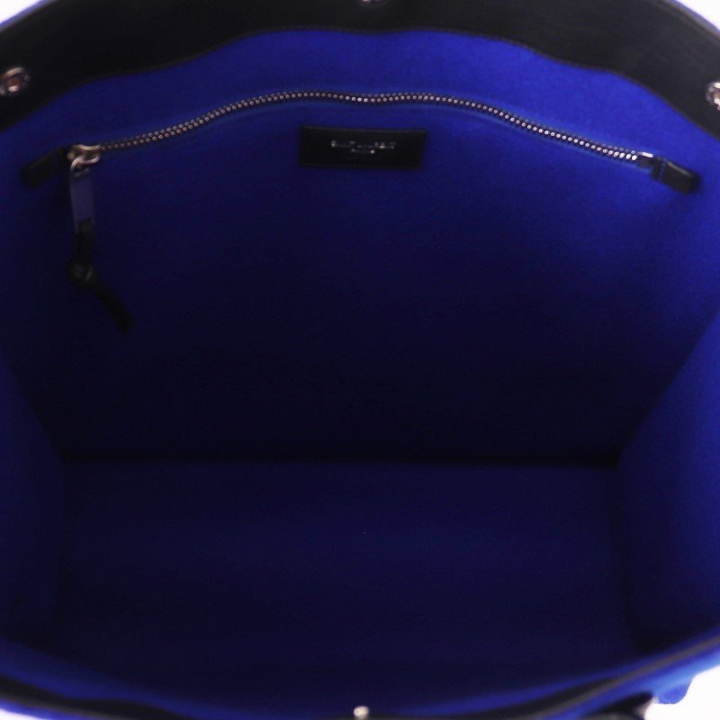 SAINT LAURENT RIVE GAUCHE TOTE BAG ブルー サンローラン SAINT LAURENT RIVE GAUCHE TOTE BAG ブルー サンローラン