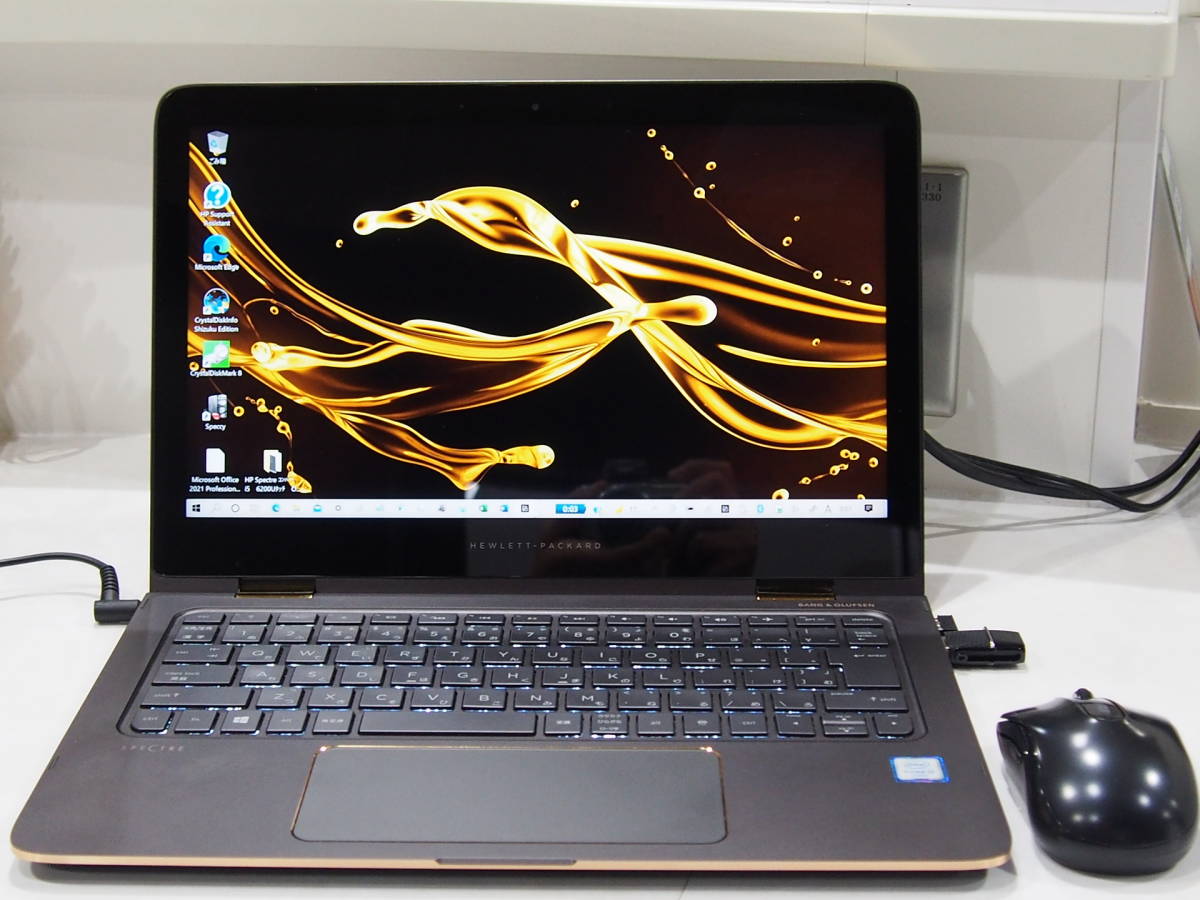 HP Spectre 13 x360 Limited Edtion/i5-6200U/新品SSD512GB/8GBメモリ /Ms Office2021/13.3インチ/WiFi/新品USBメモリ 256GB/新品マウス_画像1