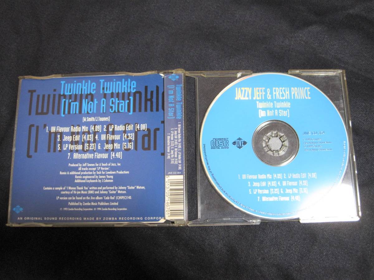 JAZZY JEFF & FRESH PRINCE ジャジージェフ & フレッシュプリンス / Twinkle Twinkle ( I'm Not A Star ) 輸入盤 12cm CD 廃盤 希少 レア盤の画像3