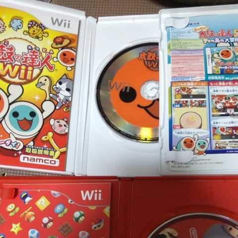 ジャンク wii 太鼓の達人 マリオカート ニュースーパーマリオブラザーズ等 5本セット ドドーンと2代目　超ごうか版　_画像4