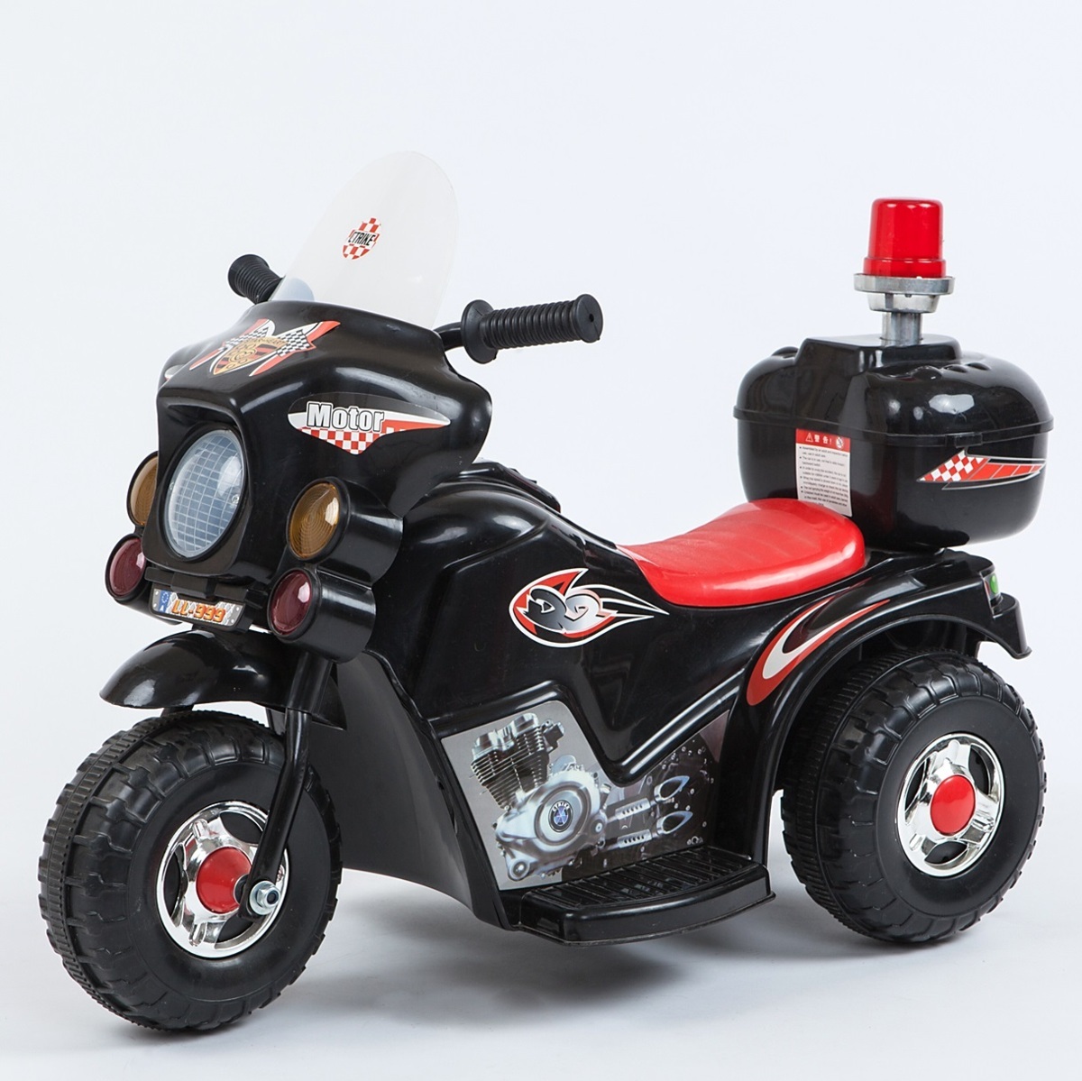 電動乗用バイク ブラック アメリカンポリスバイク 乗用玩具 子供用 ...