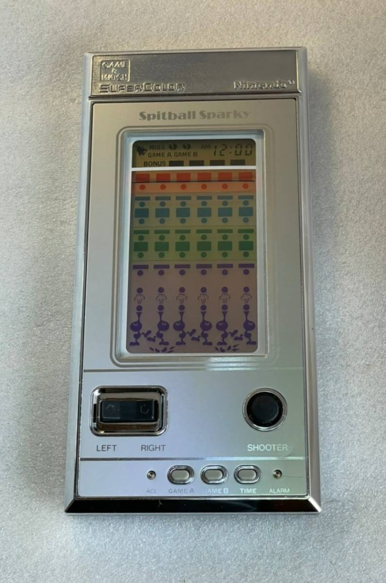 美品 ゲームウォッチ スピットボールスパーキ 即決 画面良好
