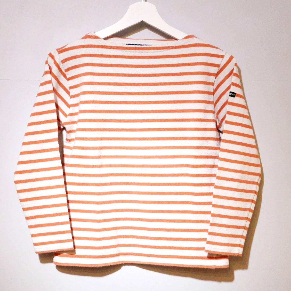 SAINT JAMES Basque Border Shirt ORGxWHT セントジェームス ボーダー