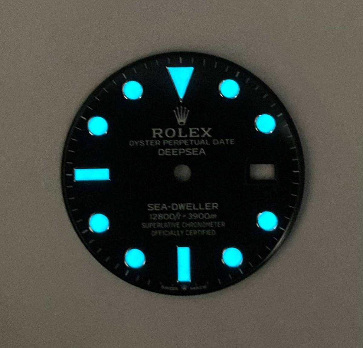 未使用 純正品 126660 ディープシー シードゥエラー 文字盤 ロレックス ダイヤル ROLEX DEEPSEA SEA-DWELLER dial unused_画像3