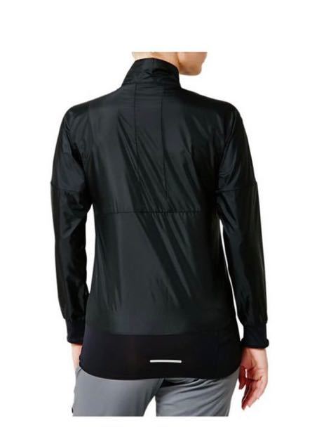 アシックス Sサイズ　W’Sランニングパッカブルプルオーバージャケット　新品未使用品　ブラック　黒　トレーニングウェア　2012A386_画像10