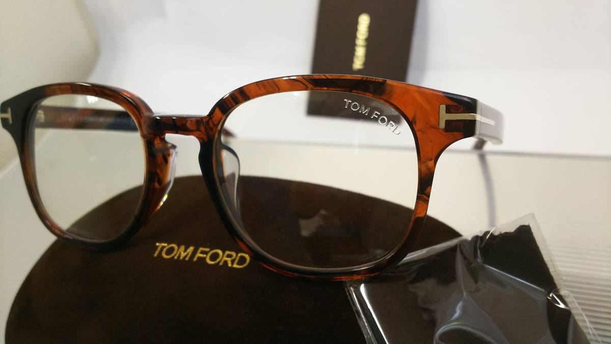 トムフォード ブルーライトカットレンズ仕様 送料無料 アジアンモデル 税込 新品 未使用 TOMFORD TF0399-F 048 マーブルブラウン_画像1