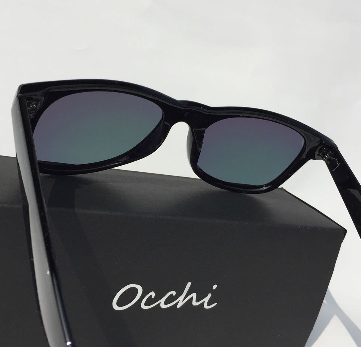 新品 OCCHI 偏光サングラス 偏光レンズUV400 軽量 ピンクミラー