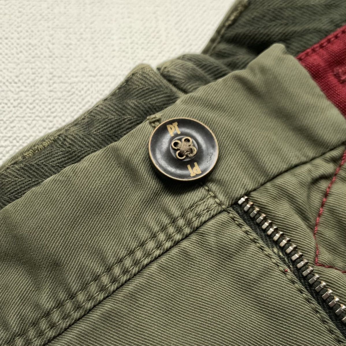 新品 PT TORINO ピーティートリノ WORN OUT ストレッチ チノ カーゴ