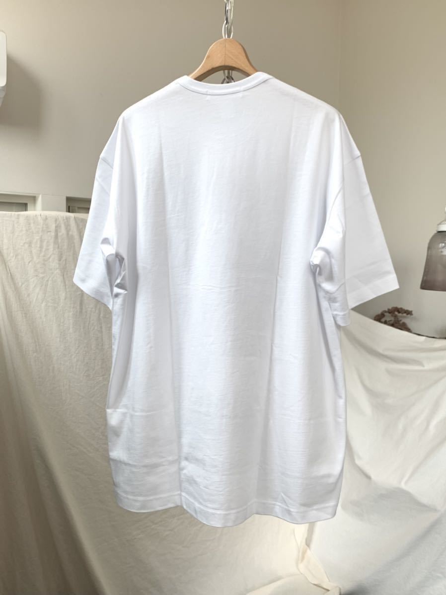 M 新品 2022SS コムデギャルソンシャツ Christian Marclayクリスチャン マークレー コラボ ビッグ Tシャツ メンズ ランウェイモデルの画像2