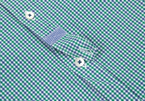  Junya Watanabe man Comme des Garcons silver chewing gum check round color short sleeves shirt white blue green S [ men's ]