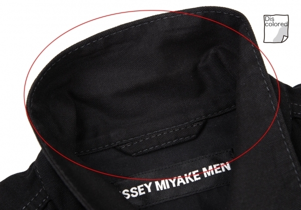 イッセイミヤケ メンISSEY MIYAKE MEN コットンリネンキャンバスジャケット 黒1 【メンズ】_画像4