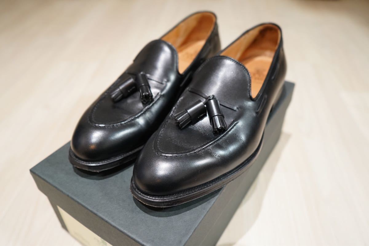 【美品】CROCKETT&JONES クロケット&ジョーンズ CAVENDISH2 黒革 箱付き