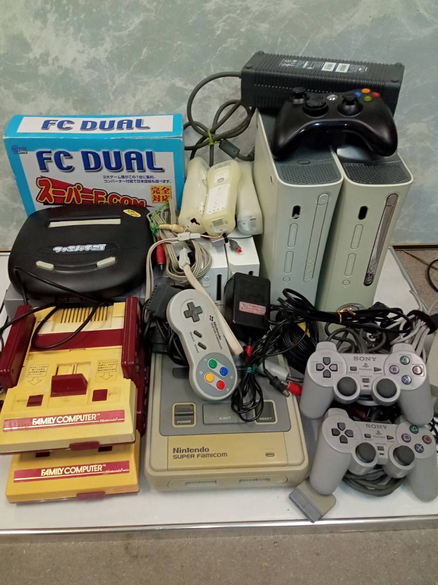 TVゲーム機】 ジャンク品 本体 色々 まとめて Xbox360 Wii ファミコン ...