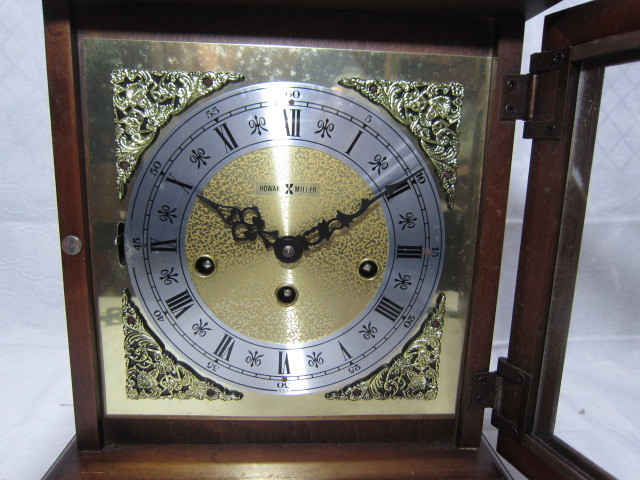 KI　レトロ　アンティーク　動作品　HAWARD　MILLER　ウェストミンスター　チャイム　置き時計