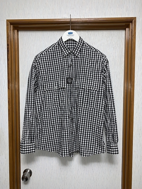 M 新品 22ss Porter Classic ROLL UP GINGHAM CHECK SHIRT ロール