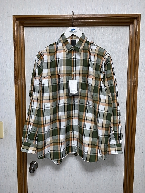L 新品 22ss DAIWA PIER39 Tech Work Shirts Flannel Plaids チェックシャツ BE-88022 ダイワピア39_画像1