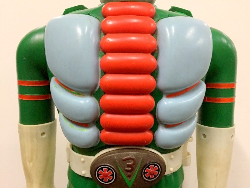 当時物】ポピー ジャンボマシンダー 仮面ライダーV3 全高約60cm 玩具