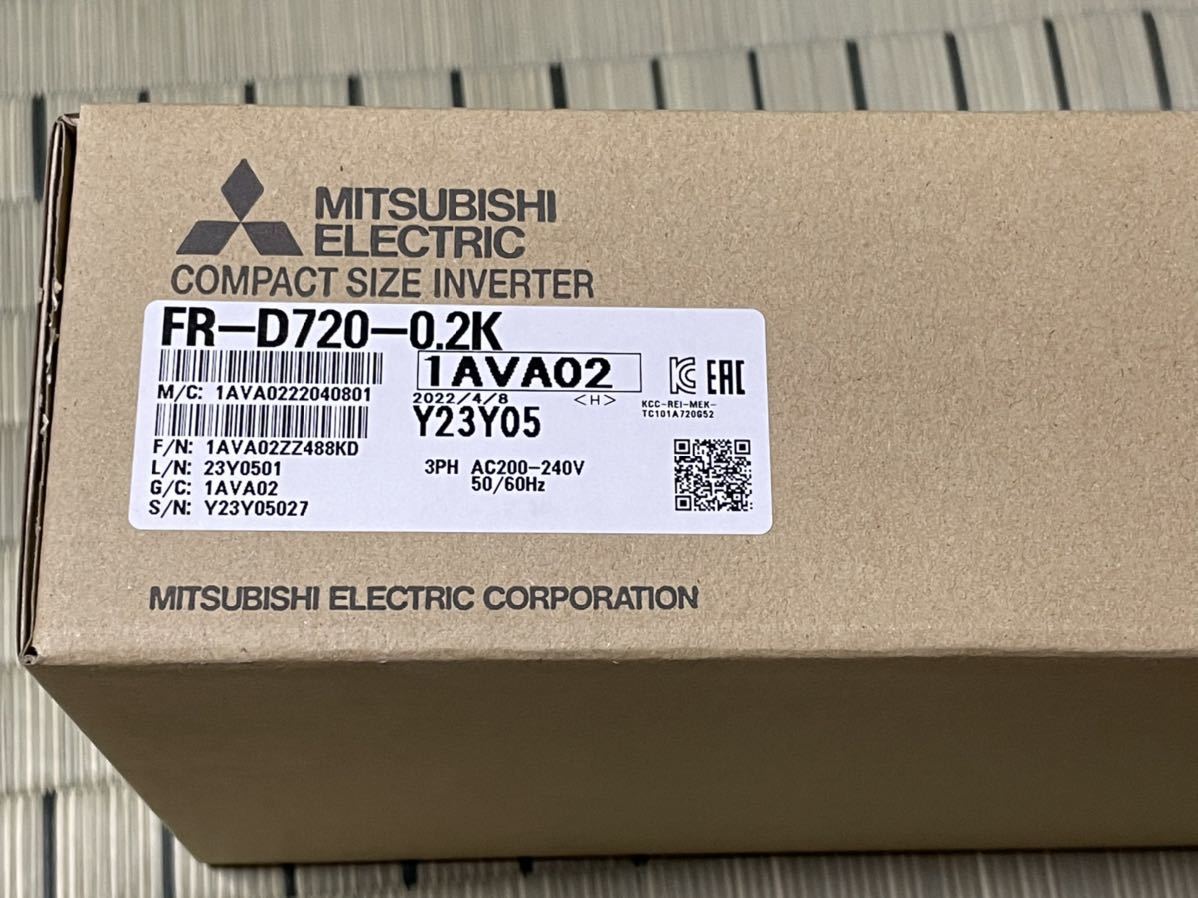 三菱 インバータ FR-D720-0.2K 未使用品 インバーター | concept-sol.com