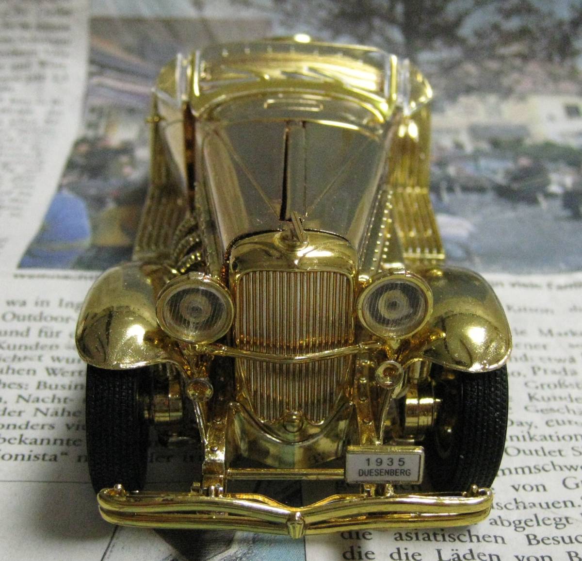 ☆レア黄金*Signature Models*1/32*1935 Duesenberg SSJ Roadster ゴールド≠フランクリンミント_画像3