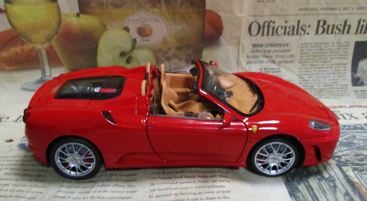 ☆絶版*世界1509台*BBR*1/18*Ferrari F430 Spider ロッソコルサ*フェラーリ≠MR - BBR ☆絶版*世界1509台*BBR*1/18*Ferrari F430 Spider ロッソコルサ*フェラーリ≠MR - BBR