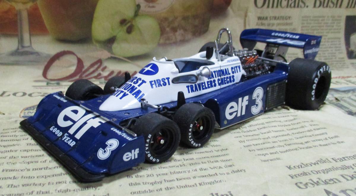 ★激レア絶版*EXOTO*1/18*1977 Tyrrell Ford P34 6 Wheel #3 elf 1977 Monaco GP*Ronnie Peterson
