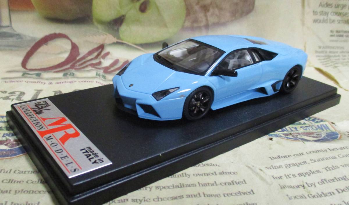 ☆激レア絶版☆世界24台*MR*1/43*Lamborghini Reventon ライトブルー*ランボ≠BBR