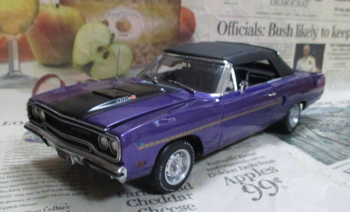 * распроданный * мир 252 шт. *GMP*1/18*1970 Plymouth Road Runner Convertible слива k Lazy ≠EXOTO