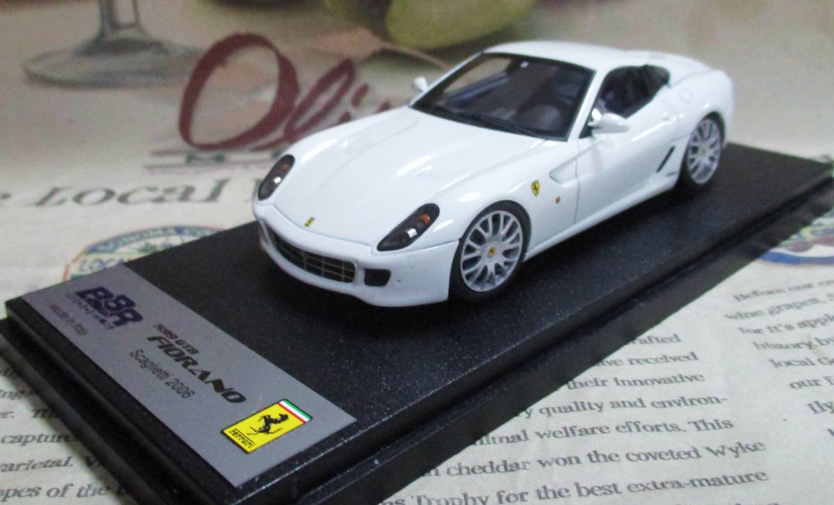 ☆絶版*BBR*1/43*Ferrari 599 GTB Fiorano Scaglietti 2006 ホワイト≠MR