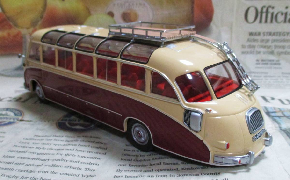 * очень редкий распроданный *Minichamps*1/43*1953 SETRA S8 BUS wine red / бежевый * автобус 