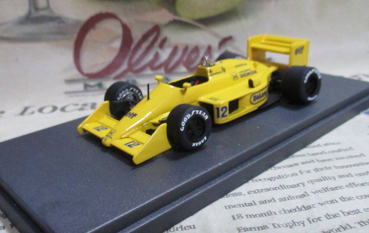 ☆激レア絶版*Tameo完成品*1/43*Lotus Honda T99b #12 1987 Japan GP*Ayrton Senna*セナ*鈴鹿