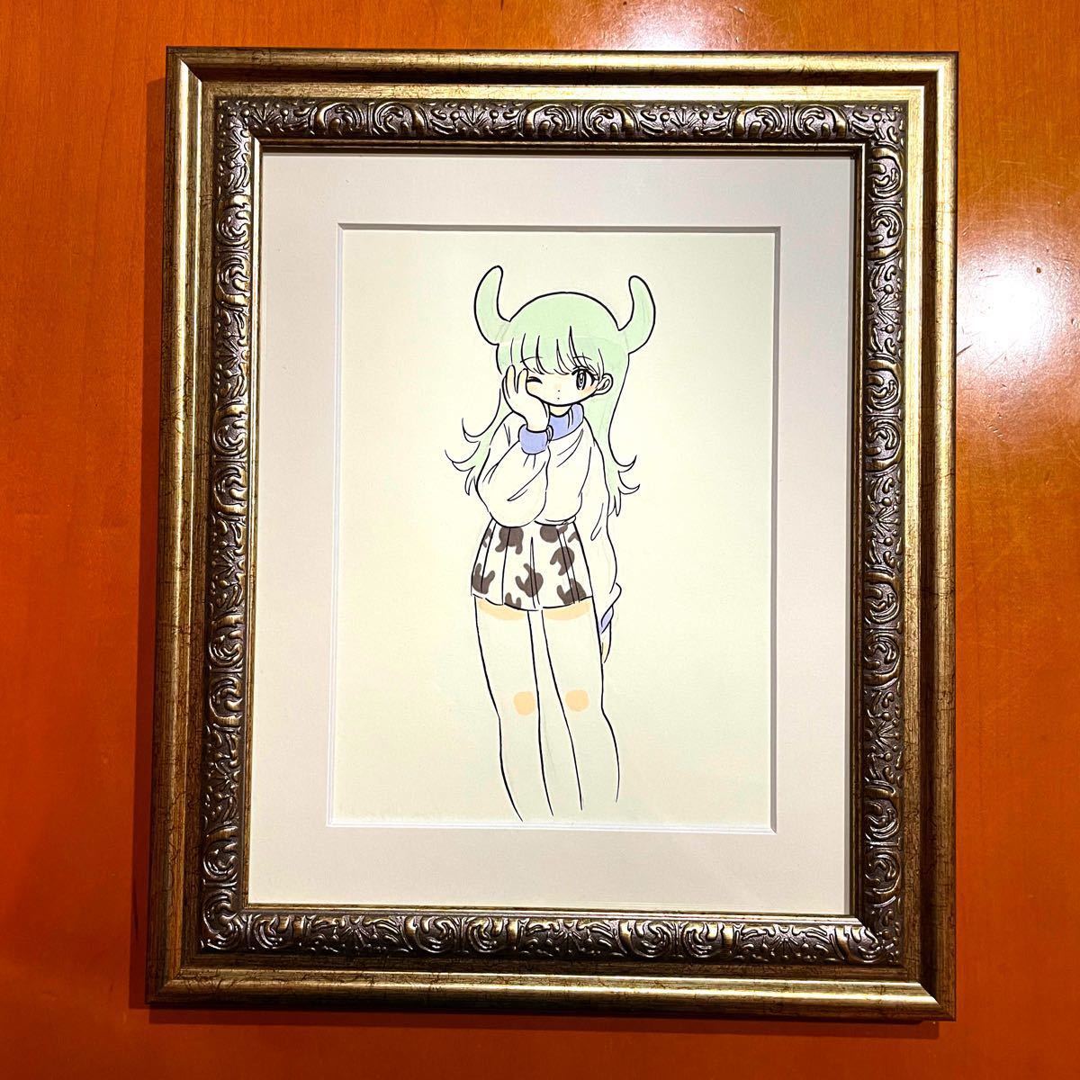 田中かえ 原画 サイン入り 額装済 イラスト 京都でもいっぱい 田中かえ 原画 サイン入り 額装済 イラスト 京都でもいっぱい