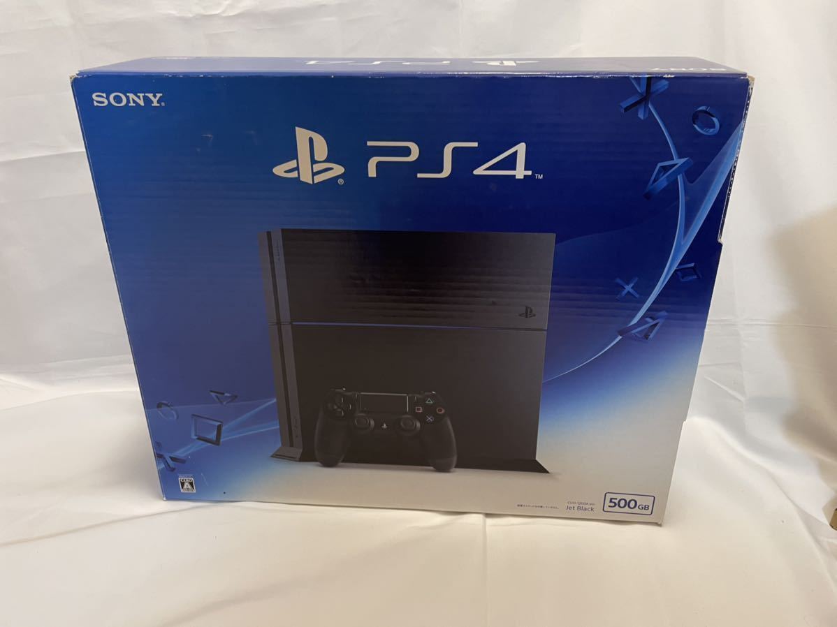 1円〜 完動品 】 PS4 本体 外箱 cuh-1200 プレステ4 ジェットブラック