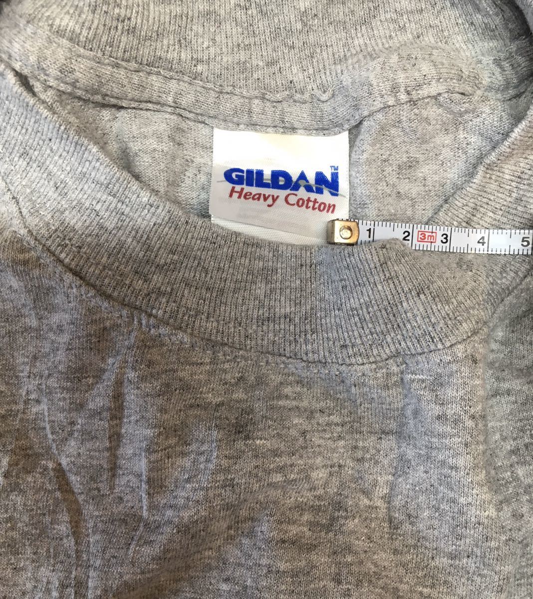 【アメリカ合衆国インポート物古着】GILDAN 長袖Tシャツ（メンズ Sサイズ・グレー B）