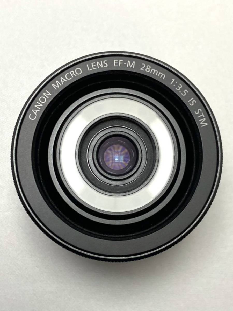 Canon キヤノン EF-M 28mm F3.5 Macro IS STM 単焦点 マクロレンズ LED ...